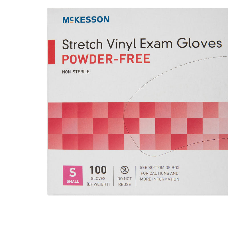 McKesson Stretch Vinyl Exam Glove, Small, Ivory