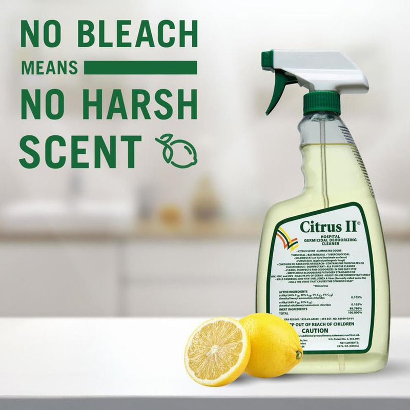 Citrus II® Surface Disinfectant Cleaner, 22 oz Spray Bottle