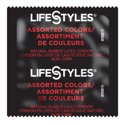 Lifestyles® Assorted Colors Lubricated Condom