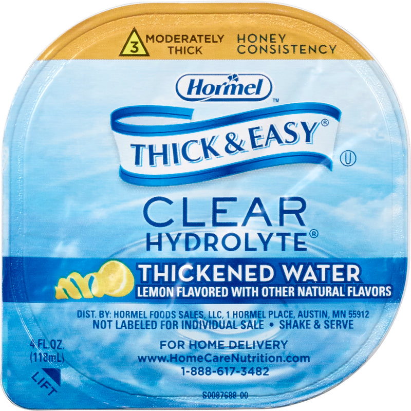 Thick & Easy® Hydrolyte® Honey Consistency Lemon Thickened Water, 4-ounce Cup