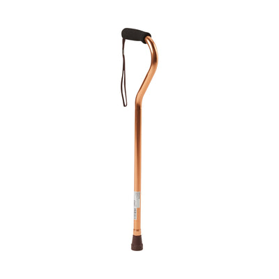 McKesson Offset Cane Aluminum Bronze 30 – 39 Inch Height