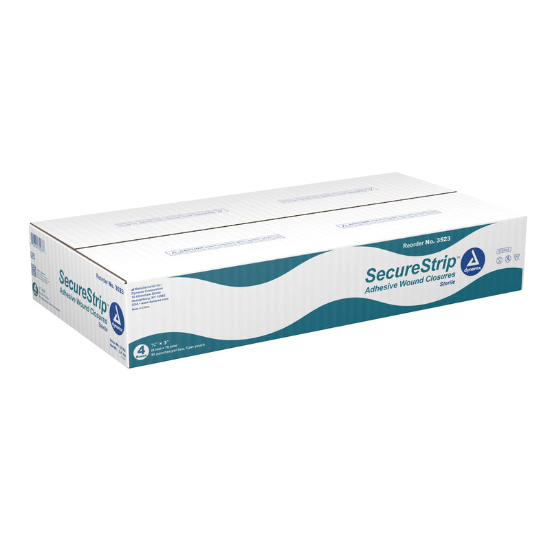 dynarex® Secure Strip™ Adhesive Wound Closure Strip, ¼ by 3 Inches