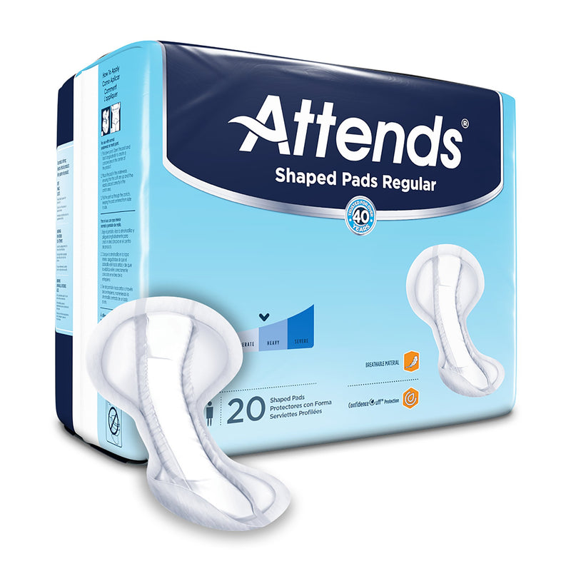 Attends® Shaped Bladder Control Pads, Regular