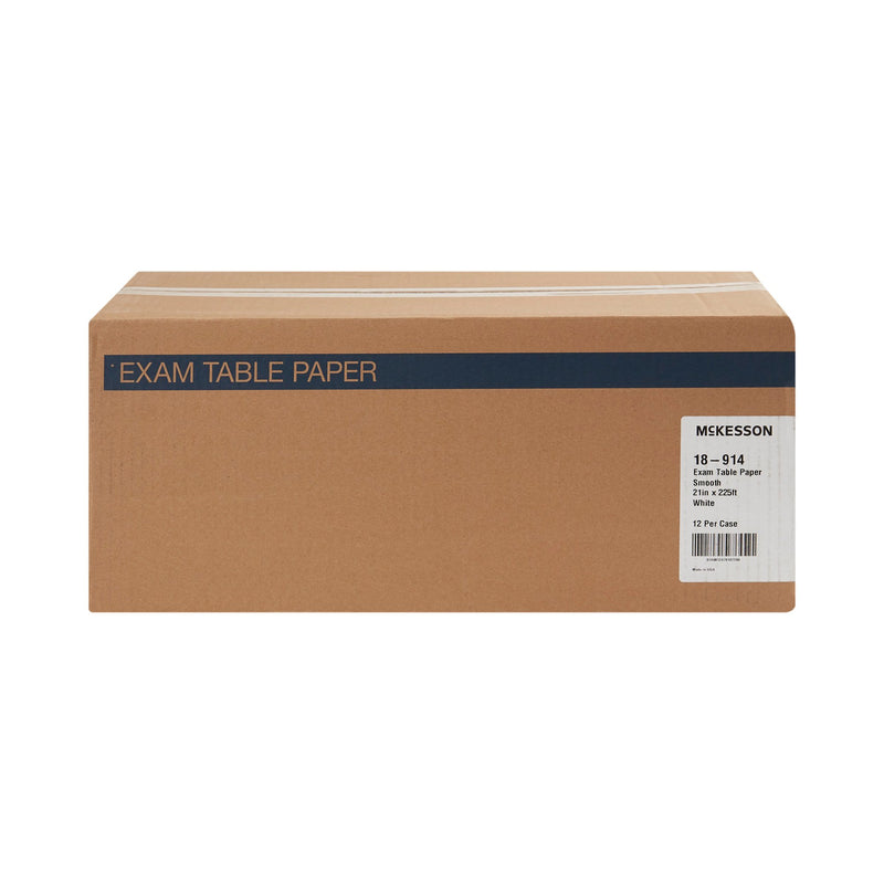 McKesson Smooth Table Paper, 21 Inch x 225 Foot, White