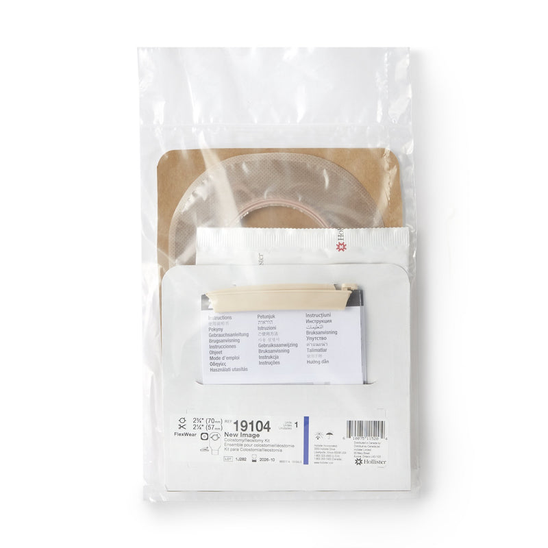 New Image™ Two-Piece Drainable Clear Ileostomy /Colostomy Kit, 12 Inch Length, 2¾ Inch Flange