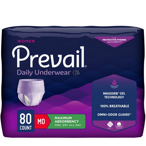 Prevail® for Women Daily Maximum Absorbent Underwear, Medium