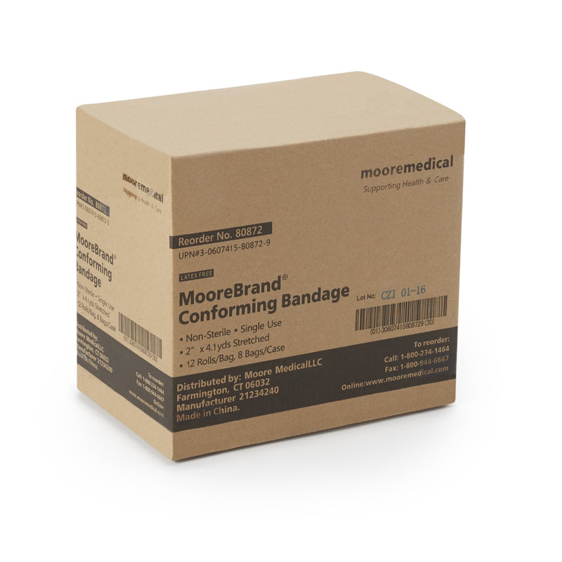 MooreBrand® Nonsterile Conforming Bandage, 2 Inch x 4-1/10 Yard