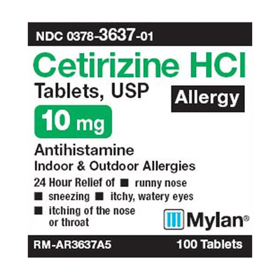 Mylan Cetirizine HCl Allergy Relief