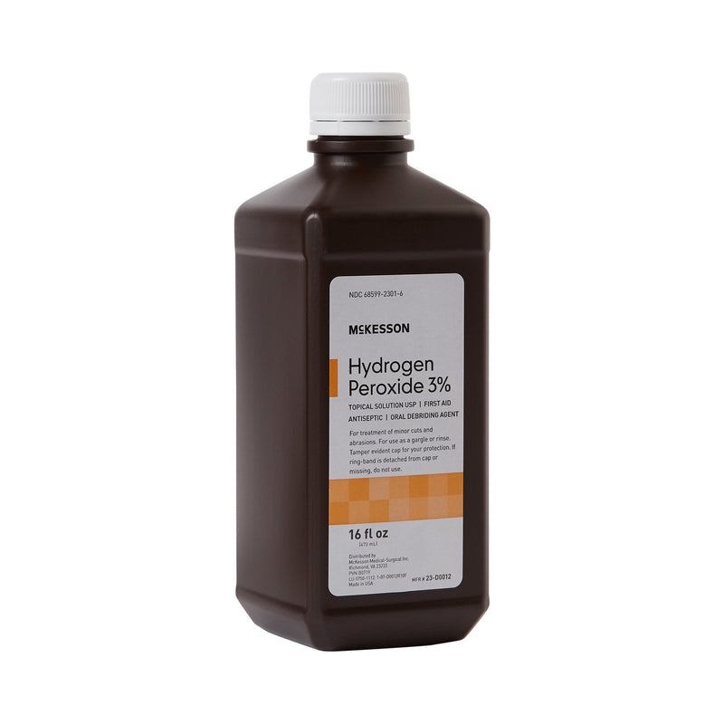 McKesson Hydrogen Peroxide Antiseptic, 16 oz. Bottle