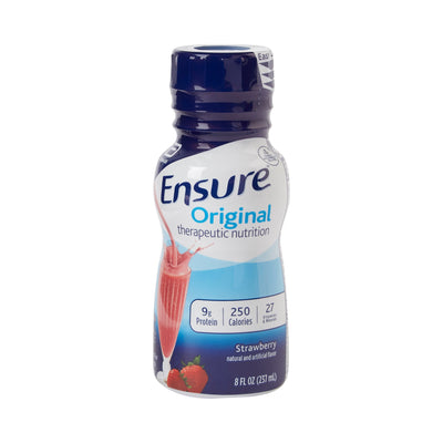 Ensure® Original Therapeutic Nutrition Shake Strawberry Oral Supplement, 8 oz. Bottle