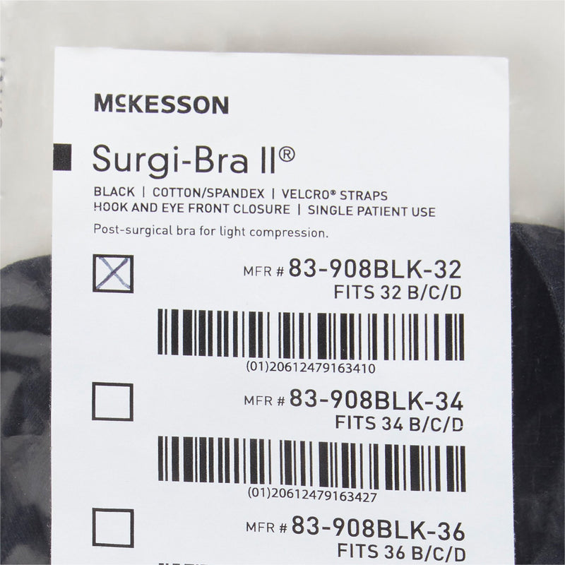McKesson Surgi-Bra® II, 32 Inch, Black