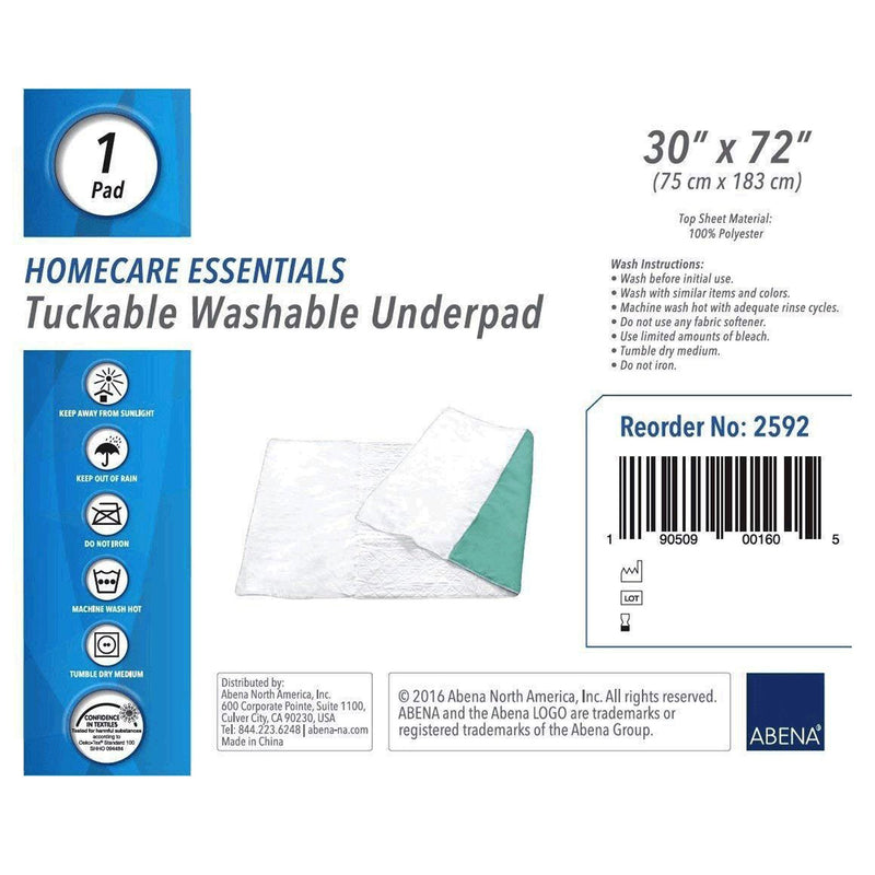 Abena Essentials Underpad with Tuckable Flaps, 30 x 72 Inch
