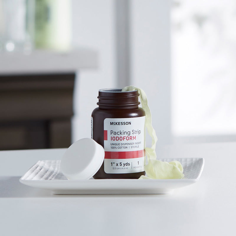 McKesson Iodoform Wound Packing Strip, 1 Inch x 5 Yard