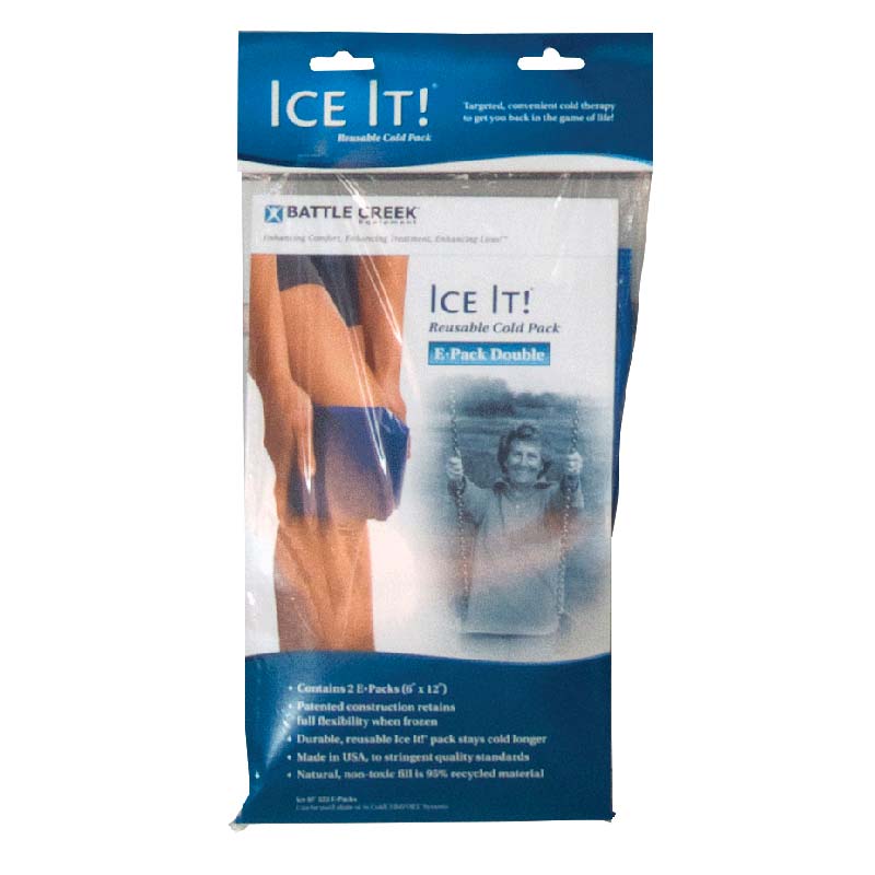 Battle Creek Ice It! Reusable Cold Pack (E-Pack Double) 6 x 12 inches