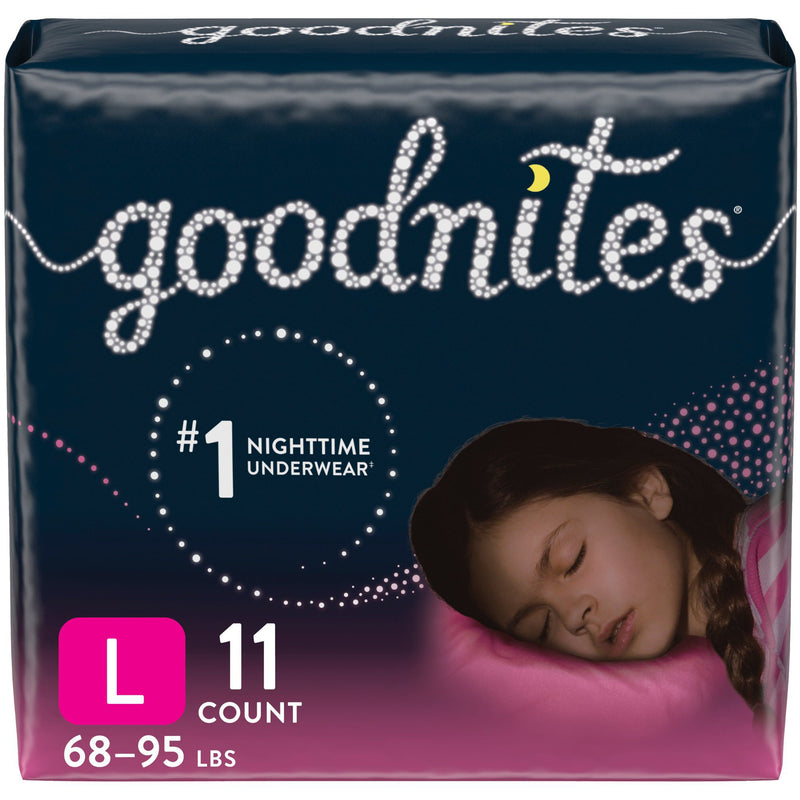 GoodNites® Absorbent Underwear, Large, 11 per Pack