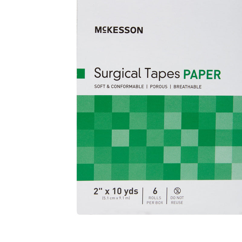 McKesson Paper Medical Tape, 2 Inch x 10 Yard, White