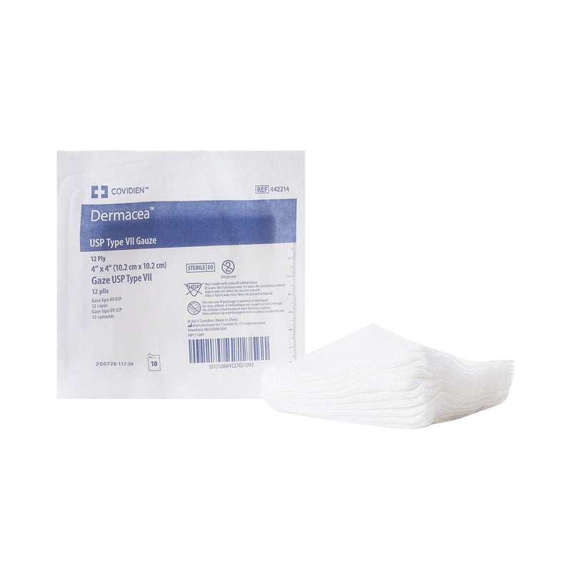 Dermacea™ Sterile USP Type VII Gauze Sponge, 4 x 4 Inch
