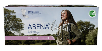 Abena™ Light Ultra Mini 0 Bladder Control Pad, 8-Inch Length