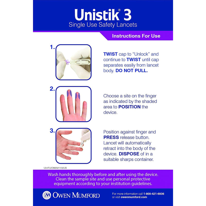 Unistik® 3 Normal Safety Lancet