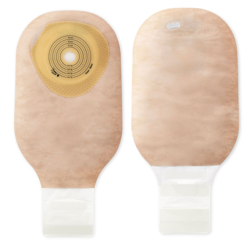 Premier™ One-Piece Drainable Beige Filtered Colostomy Pouch, 12 Inch Length, 5/8 to 2-1/8 Inch Stoma