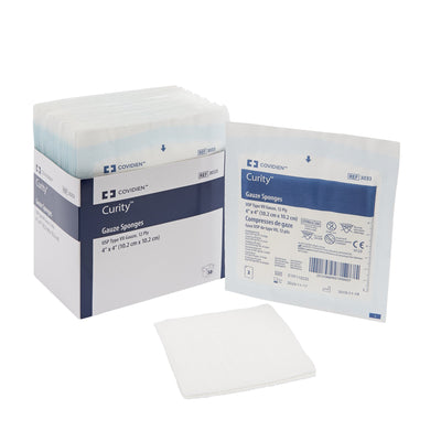 Curity™ Sterile USP Type VII Gauze Sponge, 4 x 4 Inch
