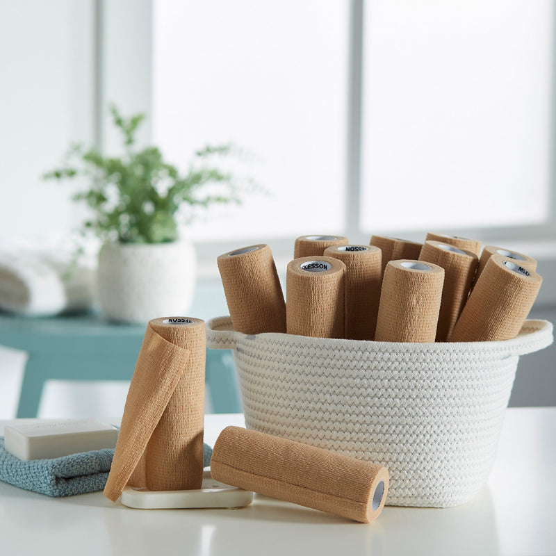 McKesson Self-adherent Closure Cohesive Bandage, 6 Inch x 5 Yard