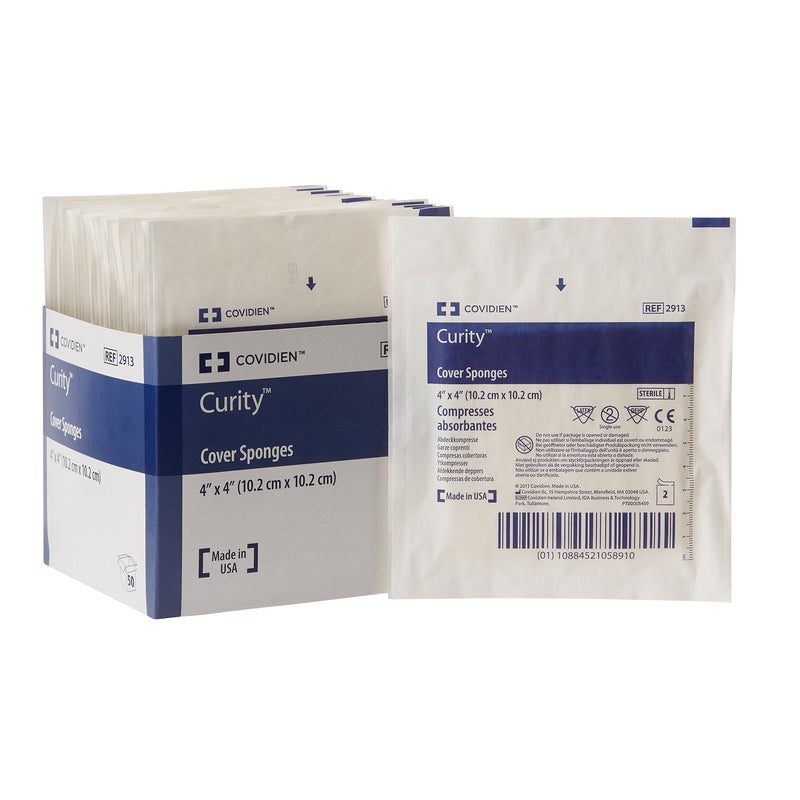 Curity™ Sterile Nonwoven Sponge, 4 x 4 Inch
