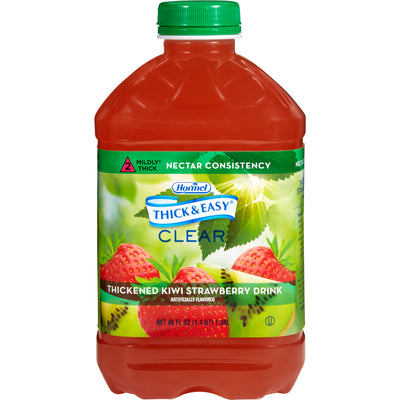 Thick & Easy® Clear Nectar Consistency Kiwi Strawberry Thickened Beverage, 46-ounce Bottle