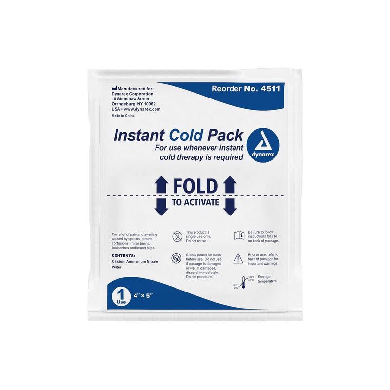 dynarex® Instant Cold Pack, 4 x 5 Inch