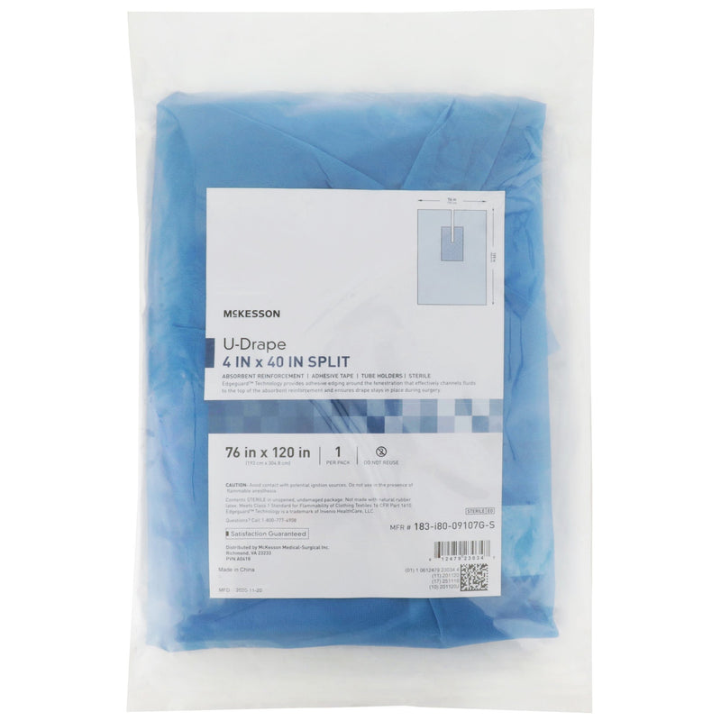 McKesson Sterile Orthopedic U-Drape, 76 W x 120 L Inch