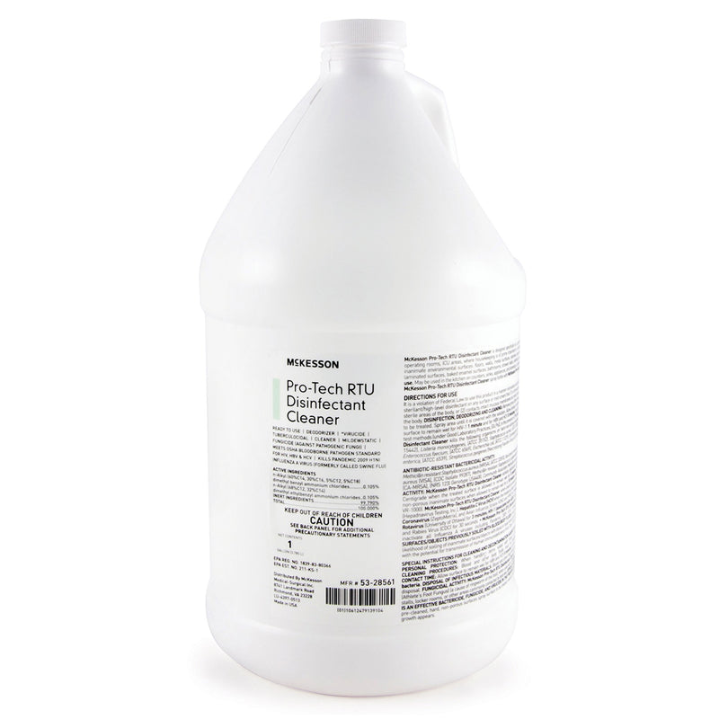 McKesson Pro-Tech Surface Disinfectant Cleaner Alcohol-Based Liquid, Non-Sterile, Floral Scent, 1 gal Jug