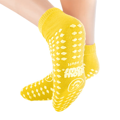 Pillow Paws® Yellow Risk Alert® Terries™ Slipper Socks, Adult