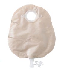 Natura® + Two-Piece Drainable Transparent Urostomy Pouch, 10 Inch Length, 1¾ Inch Flange