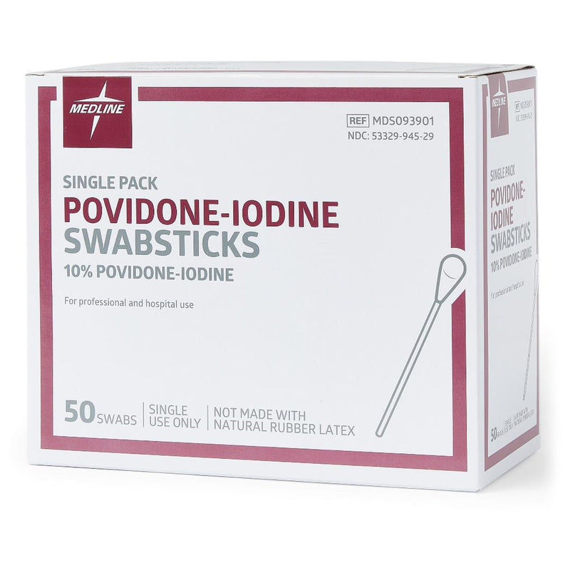 Medline Povidone Iodine Swabsticks