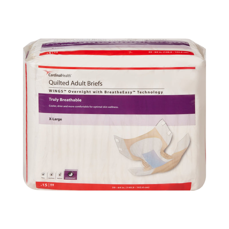 Wings™ Overnight Absorbency Incontinence Brief, Extra Large