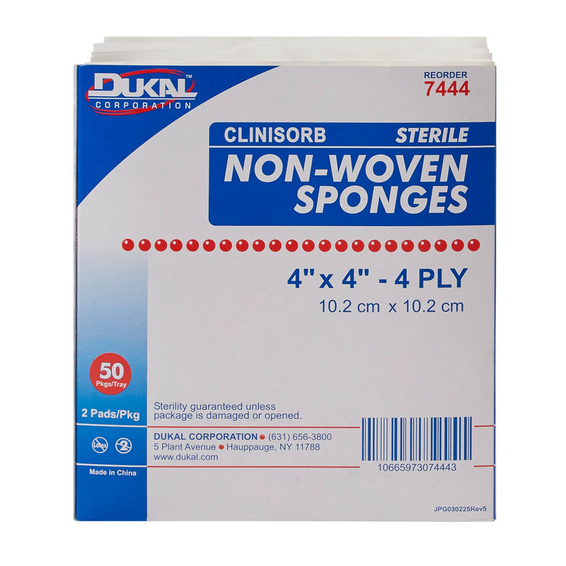 Clinisorb Sterile Nonwoven Sponge, 4 x 4 Inch