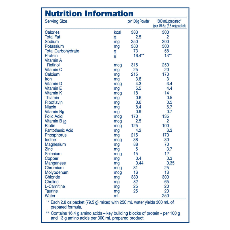 Vivonex® Plus Elemental Oral Supplement / Tube Feeding Formula, 2.8-ounce Packet