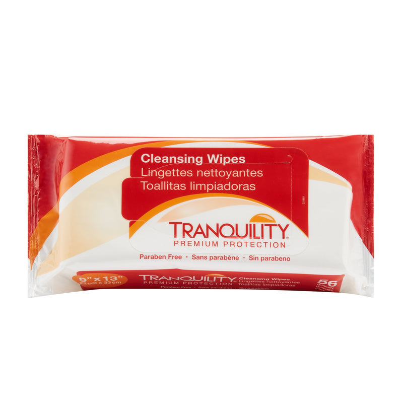 Tranquility Personal Wipe, Soft Pack, Aloe/Vitamin E/Chamomile, Scented