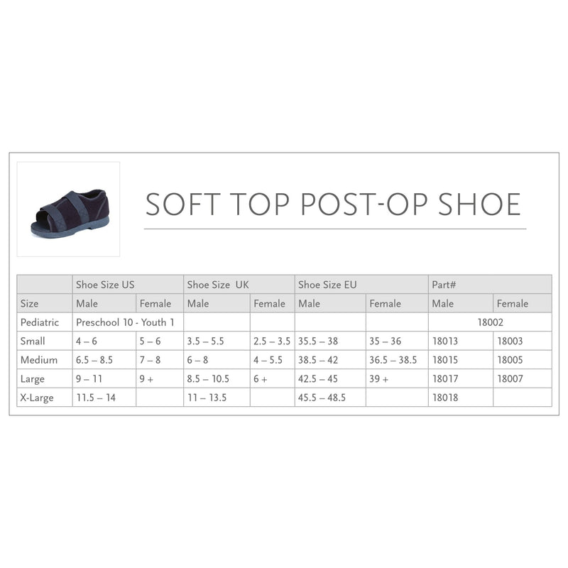 Össur® Soft Top Post-Op Shoe, Female, Medium