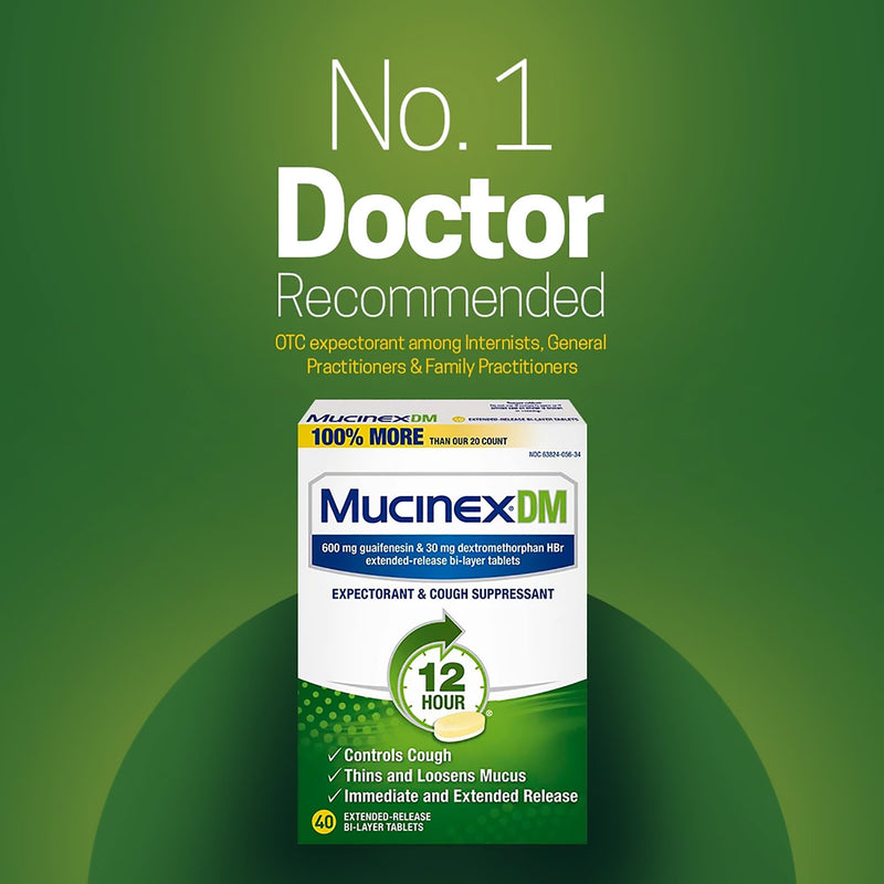 Mucinex® DM Guaifenesin / Dextromethorphan Cold and Cough Relief