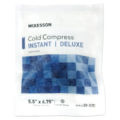 McKesson Deluxe Soft Cloth Instant Cold Pack, 5½ x 6¾ Inch