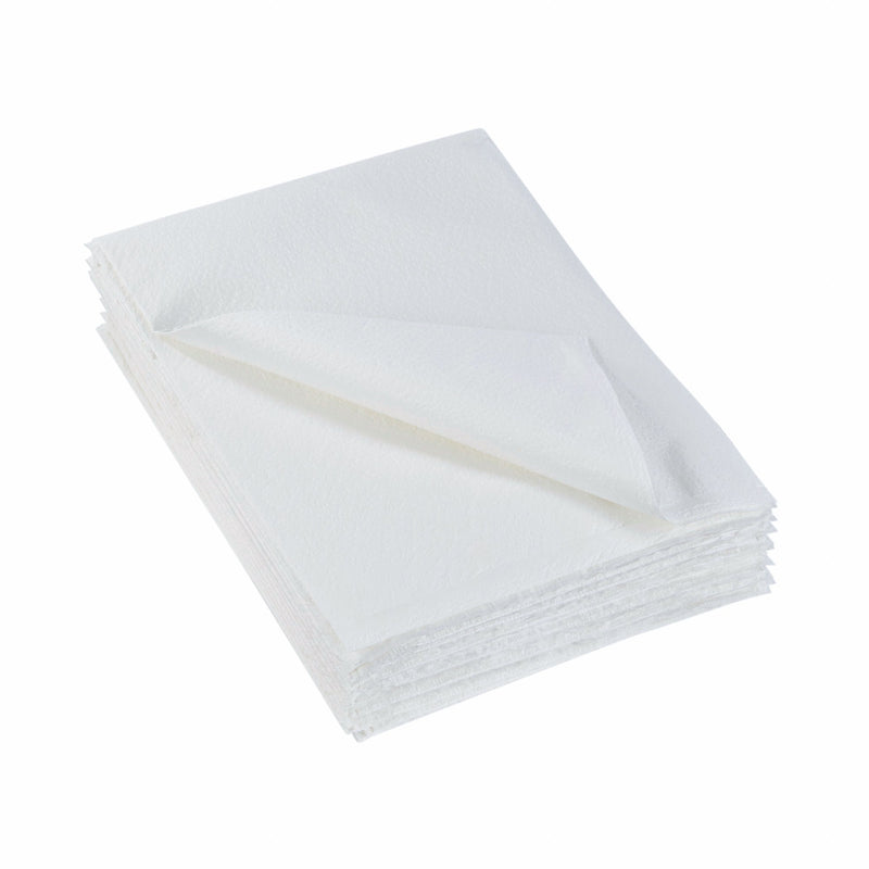 McKesson White Tissue/Poly Pillowcase, 21 x 30 Inch