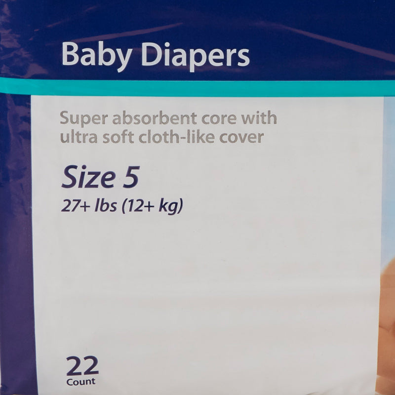 Curity Unisex Baby Diapers, Heavy Absorbency, Disposable, Size 5, 27+ lbs