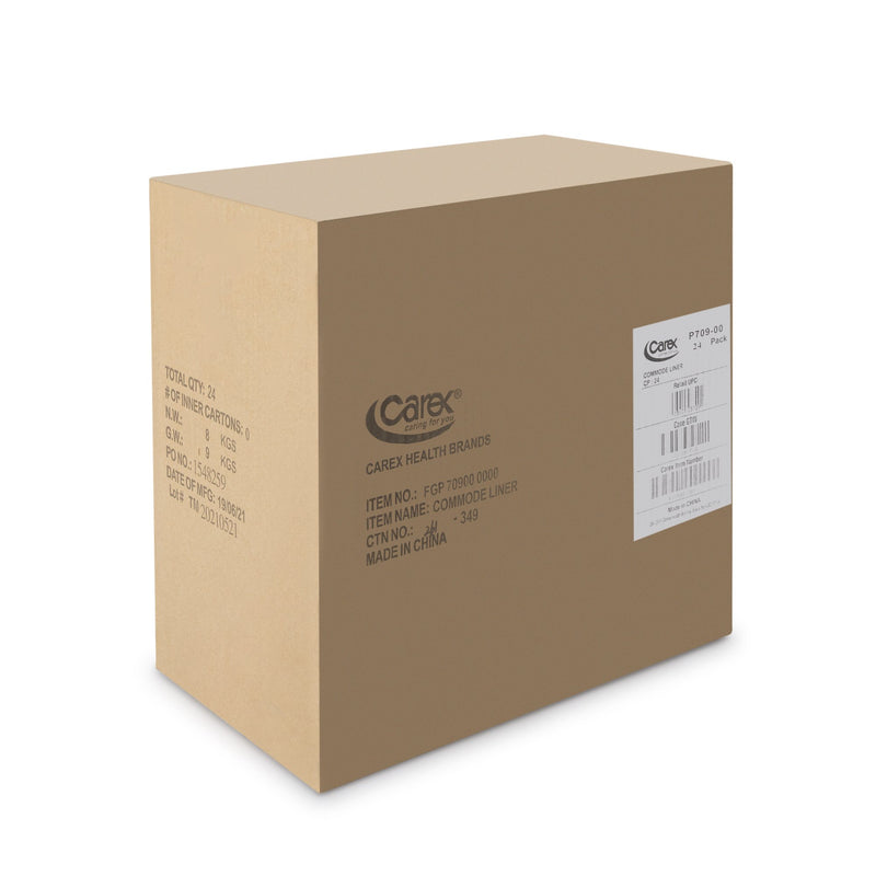 Carex® Commode Liner, 14 x 14 Inch