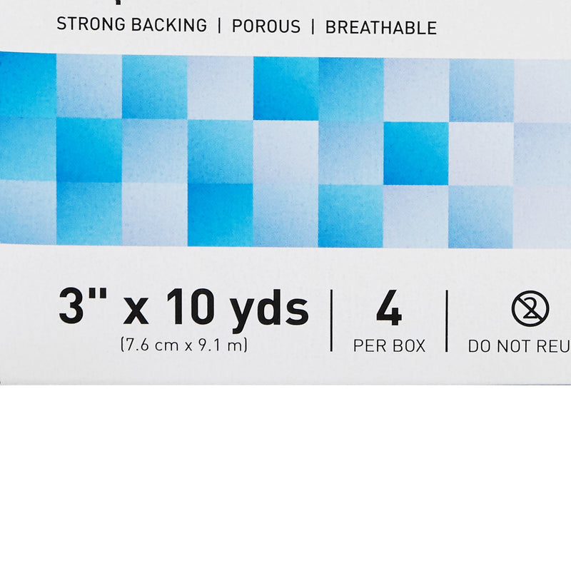 McKesson Silk-Like Cloth Medical Tape, 3 Inch x 10 Yard, White