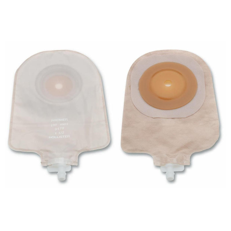 Premier™ One-Piece Drainable Transparent Urostomy Pouch, 9 Inch Length, 1½ Inch Stoma