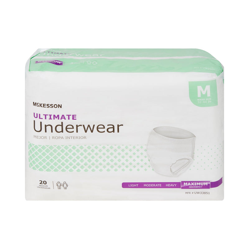 McKesson Ultimate Maximum Absorbent Underwear, Medium