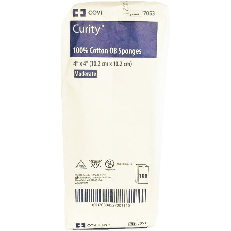 Curity™ NonSterile OB Sponge, 4 x 4 Inch