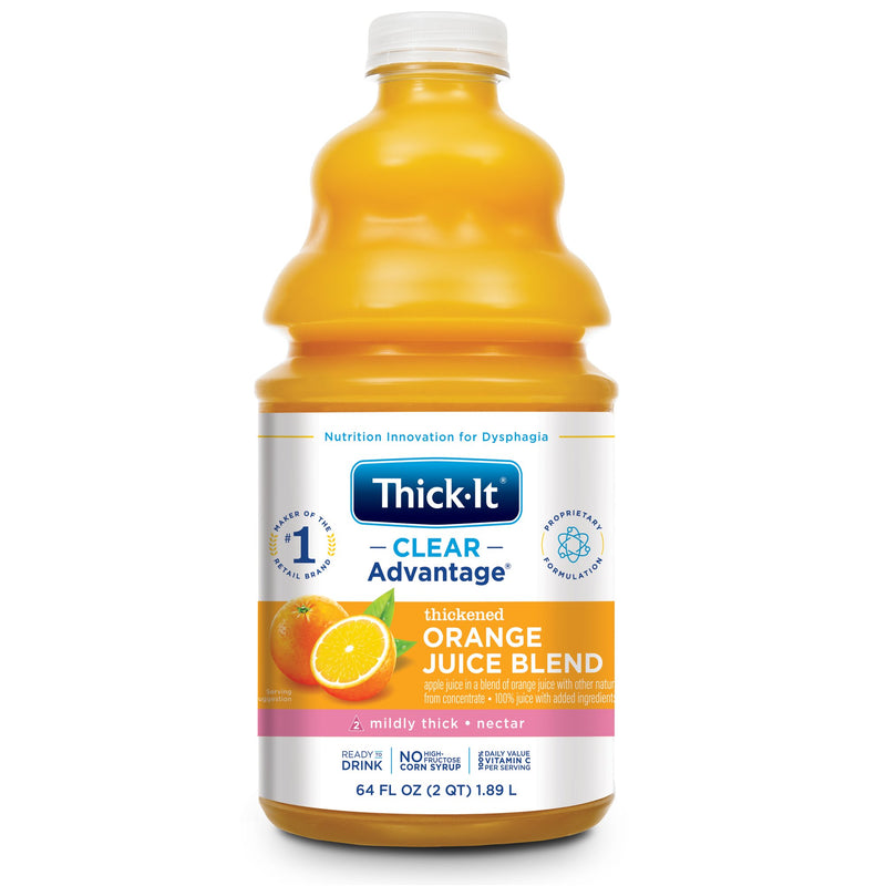 Thick-It Clear Advantage Nectar Consistency Orange Thickened Beverage, 64-ounce Bottle