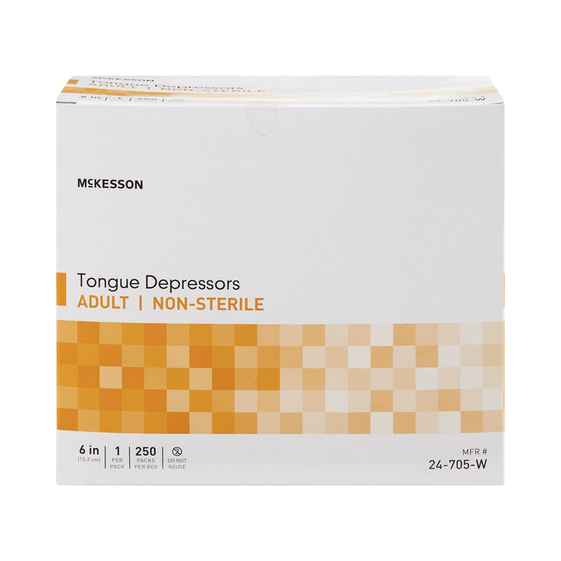 McKesson Tongue Depressor, Wood, 6 Inch